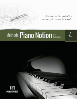 Couverture du quatrième livre de la méthode Piano Notion